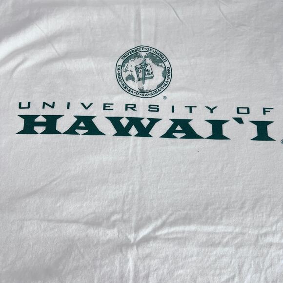 KULANUI Hawaii T-Shirt Men’s XXL White University of Hawaii Seal Graphic Tee - Picture 10 of 10